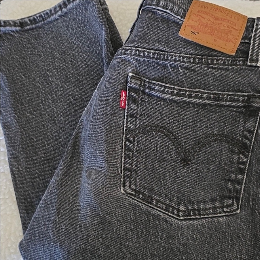 Levi's Gray Straight Leg Jeans